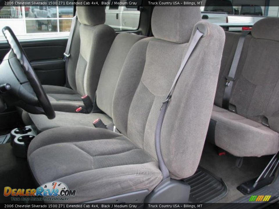 2006 Chevrolet Silverado 1500 Z71 Extended Cab 4x4 Black / Medium Gray Photo #12