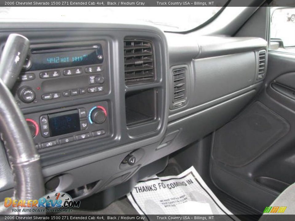 2006 Chevrolet Silverado 1500 Z71 Extended Cab 4x4 Black / Medium Gray Photo #14