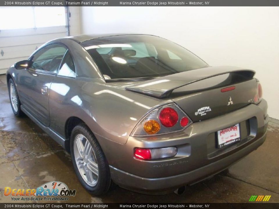 2004 Mitsubishi Eclipse GT Coupe Titanium Pearl / Midnight Photo #7