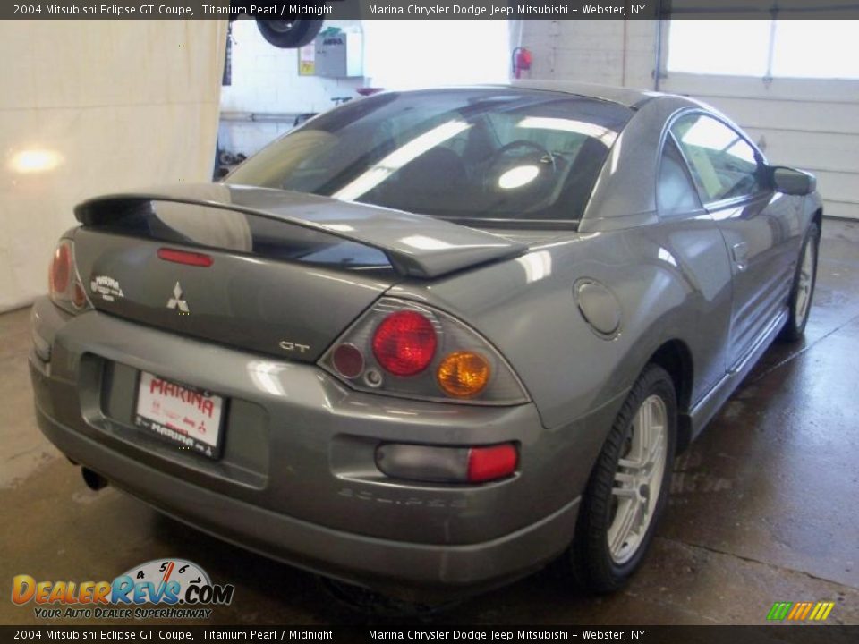 2004 Mitsubishi Eclipse GT Coupe Titanium Pearl / Midnight Photo #9