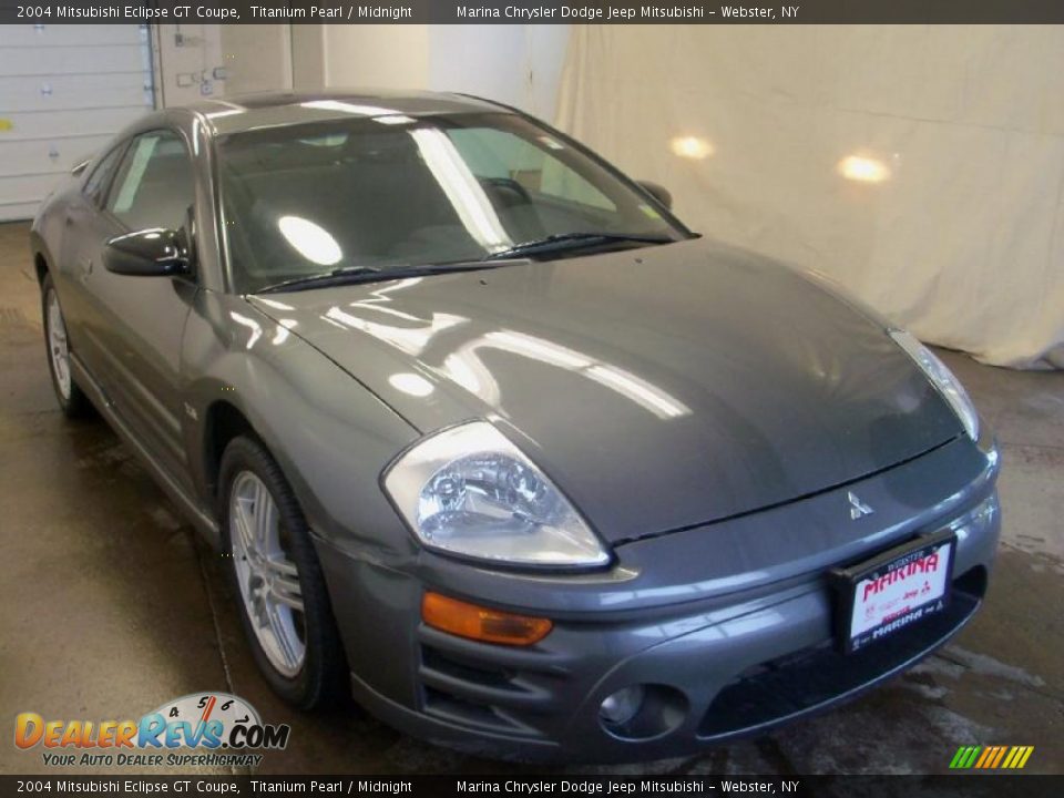 2004 Mitsubishi Eclipse GT Coupe Titanium Pearl / Midnight Photo #10