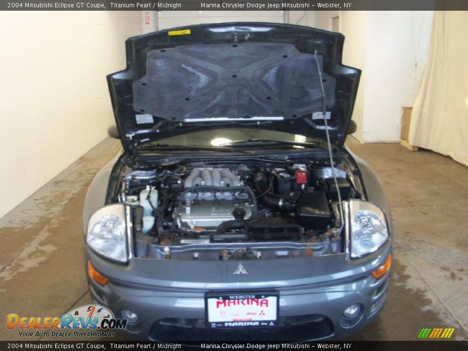 2004 Mitsubishi Eclipse GT Coupe Titanium Pearl / Midnight Photo #12