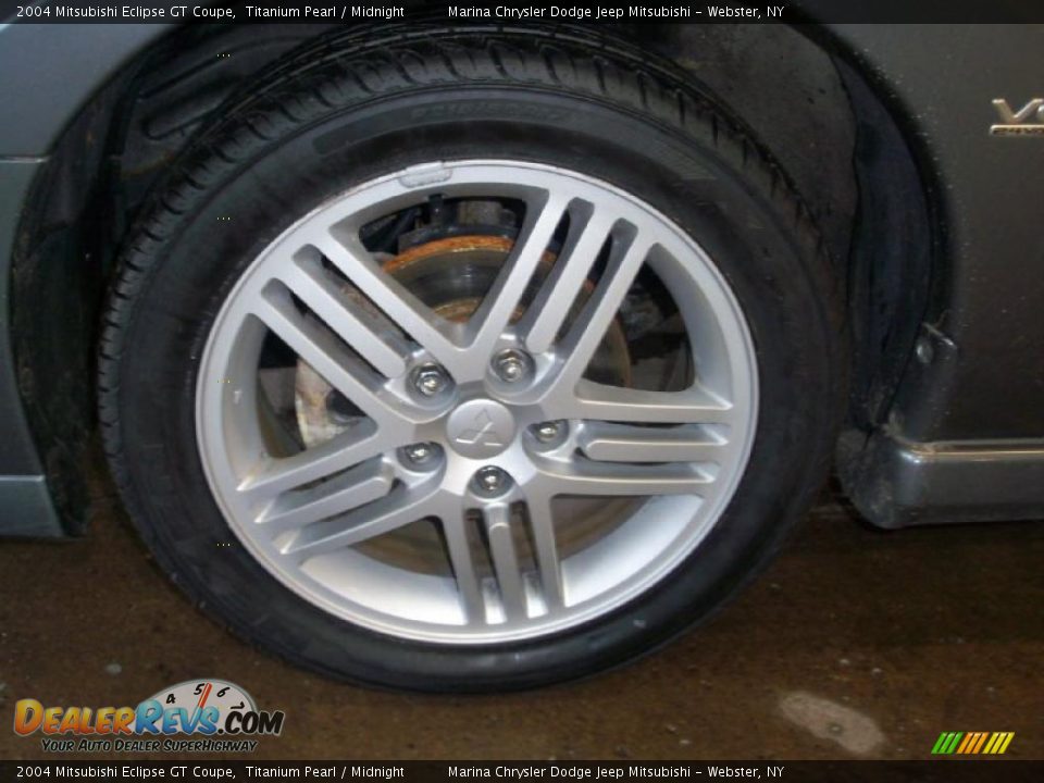 2004 Mitsubishi Eclipse GT Coupe Titanium Pearl / Midnight Photo #19