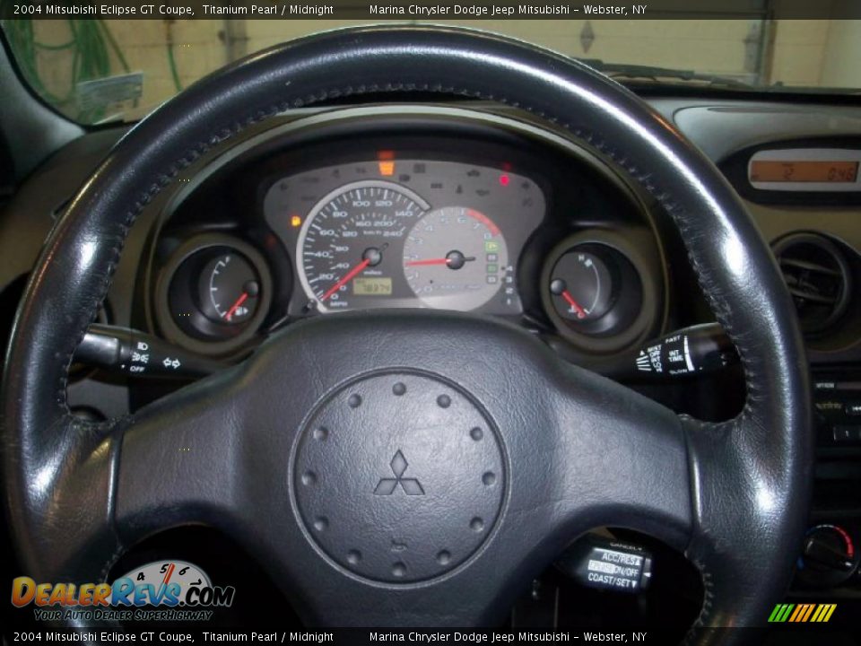 2004 Mitsubishi Eclipse GT Coupe Titanium Pearl / Midnight Photo #21