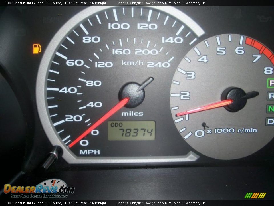 2004 Mitsubishi Eclipse GT Coupe Titanium Pearl / Midnight Photo #22