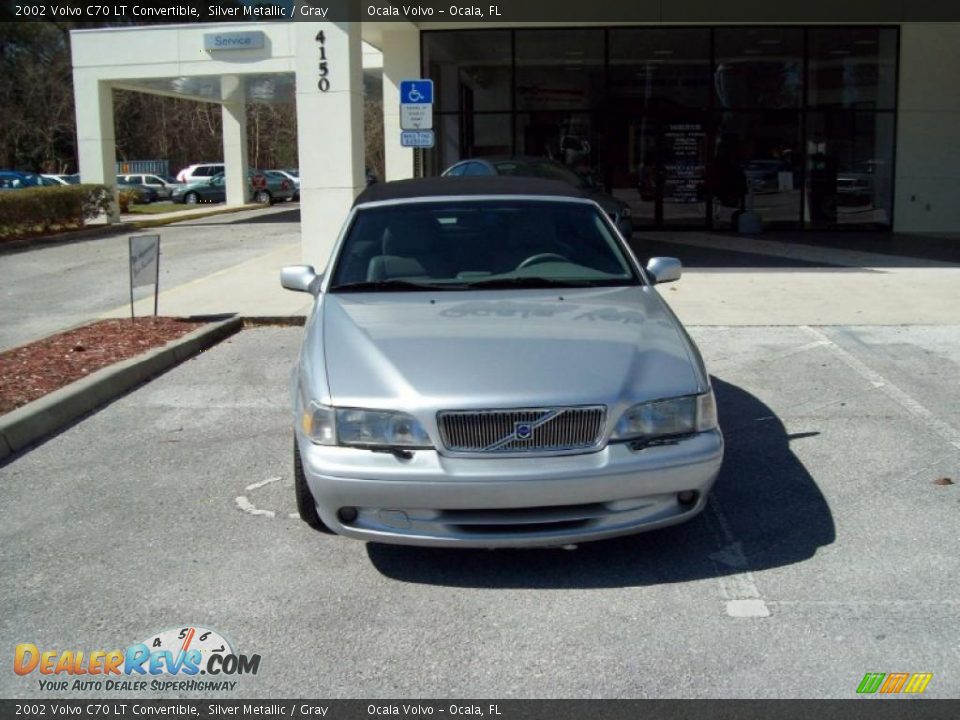 2002 Volvo C70 LT Convertible Silver Metallic / Gray Photo #2