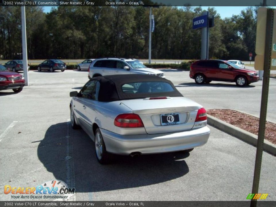 2002 Volvo C70 LT Convertible Silver Metallic / Gray Photo #6