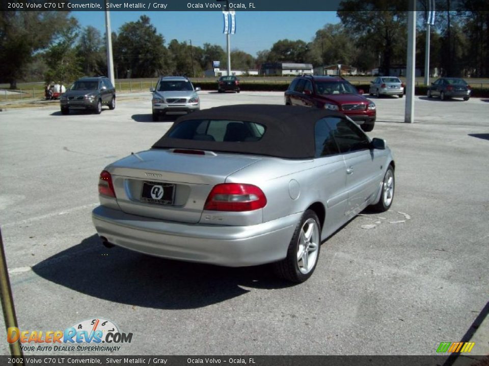 2002 Volvo C70 LT Convertible Silver Metallic / Gray Photo #7