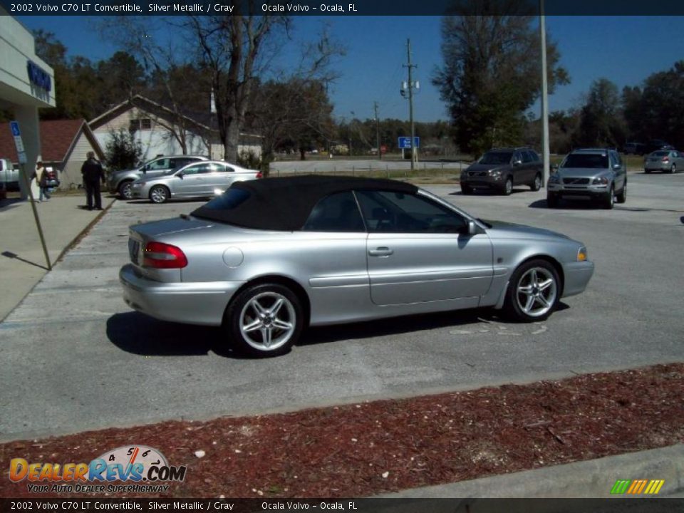 2002 Volvo C70 LT Convertible Silver Metallic / Gray Photo #8