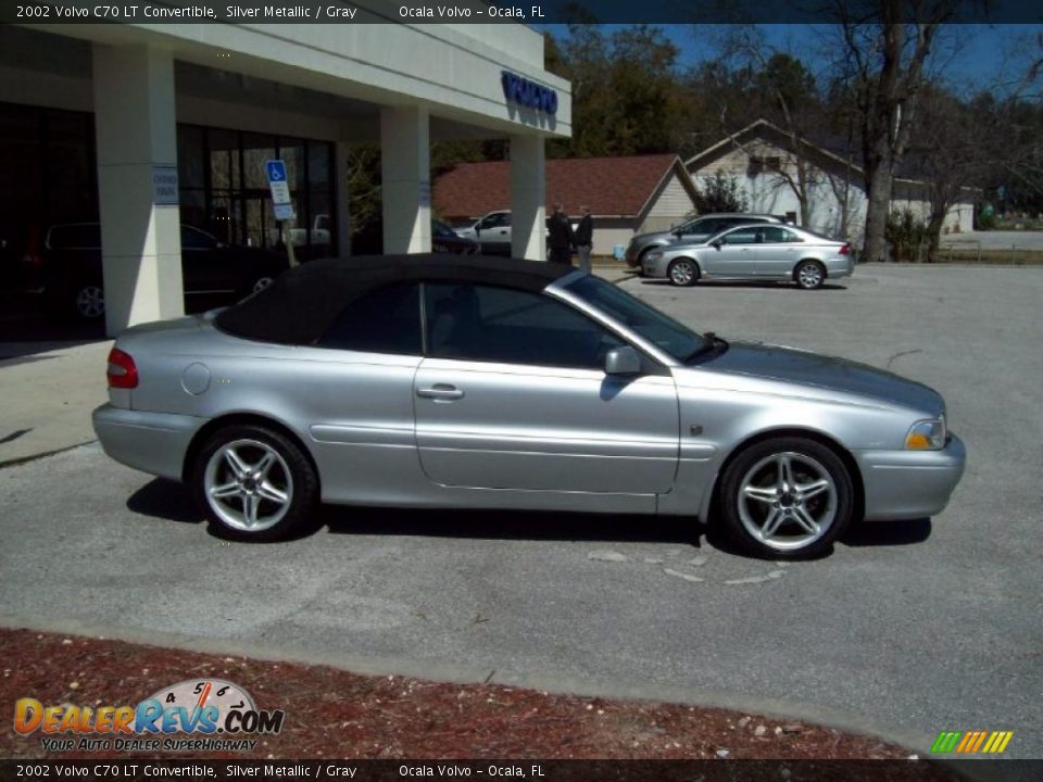 2002 Volvo C70 LT Convertible Silver Metallic / Gray Photo #9