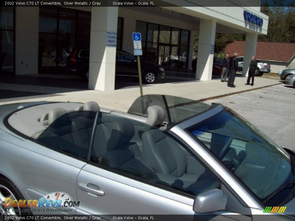 2002 Volvo C70 LT Convertible Silver Metallic / Gray Photo #11