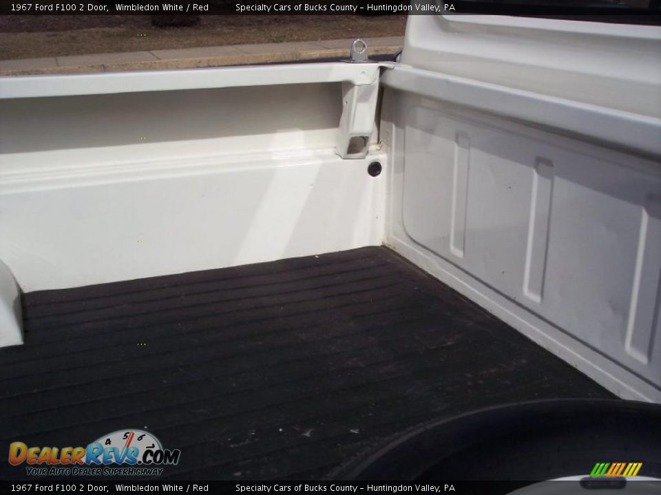 1967 Ford F100 2 Door Wimbledon White / Red Photo #30
