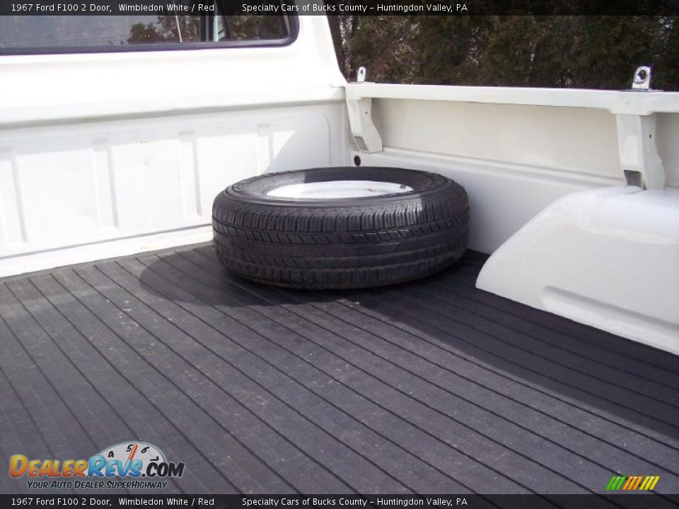 1967 Ford F100 2 Door Wimbledon White / Red Photo #32