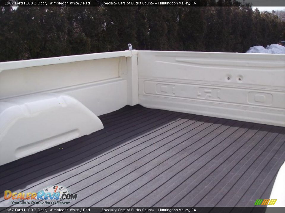 1967 Ford F100 2 Door Wimbledon White / Red Photo #33