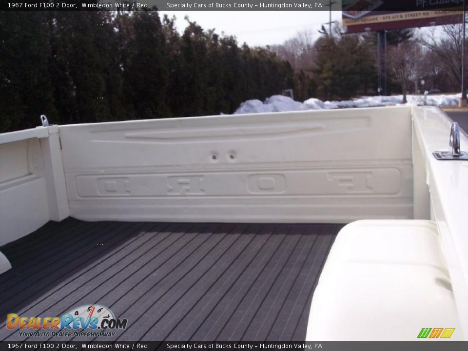 1967 Ford F100 2 Door Wimbledon White / Red Photo #34