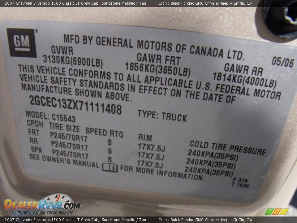 2007 Chevrolet Silverado 1500 Classic LT Crew Cab Sandstone Metallic / Tan Photo #25