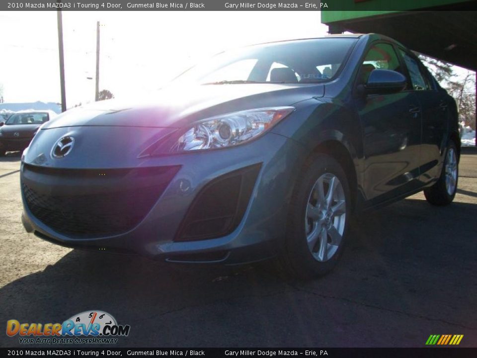 2010 Mazda MAZDA3 i Touring 4 Door Gunmetal Blue Mica / Black Photo #1