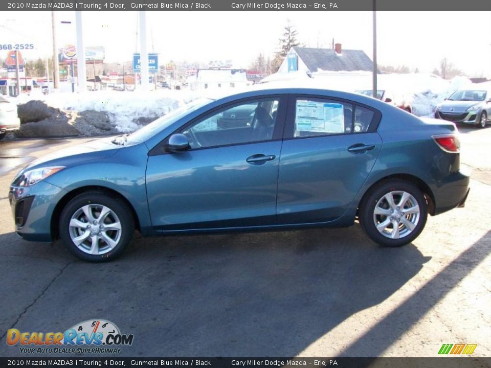 2010 Mazda MAZDA3 i Touring 4 Door Gunmetal Blue Mica / Black Photo #2