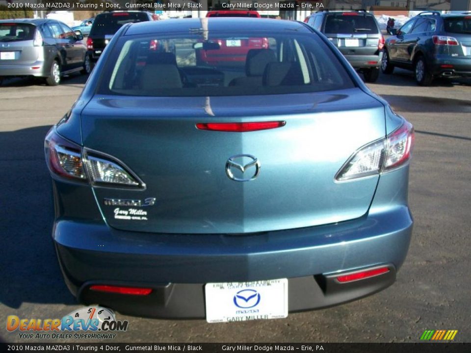 2010 Mazda MAZDA3 i Touring 4 Door Gunmetal Blue Mica / Black Photo #4