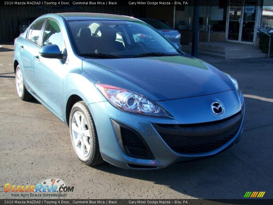 2010 Mazda MAZDA3 i Touring 4 Door Gunmetal Blue Mica / Black Photo #8