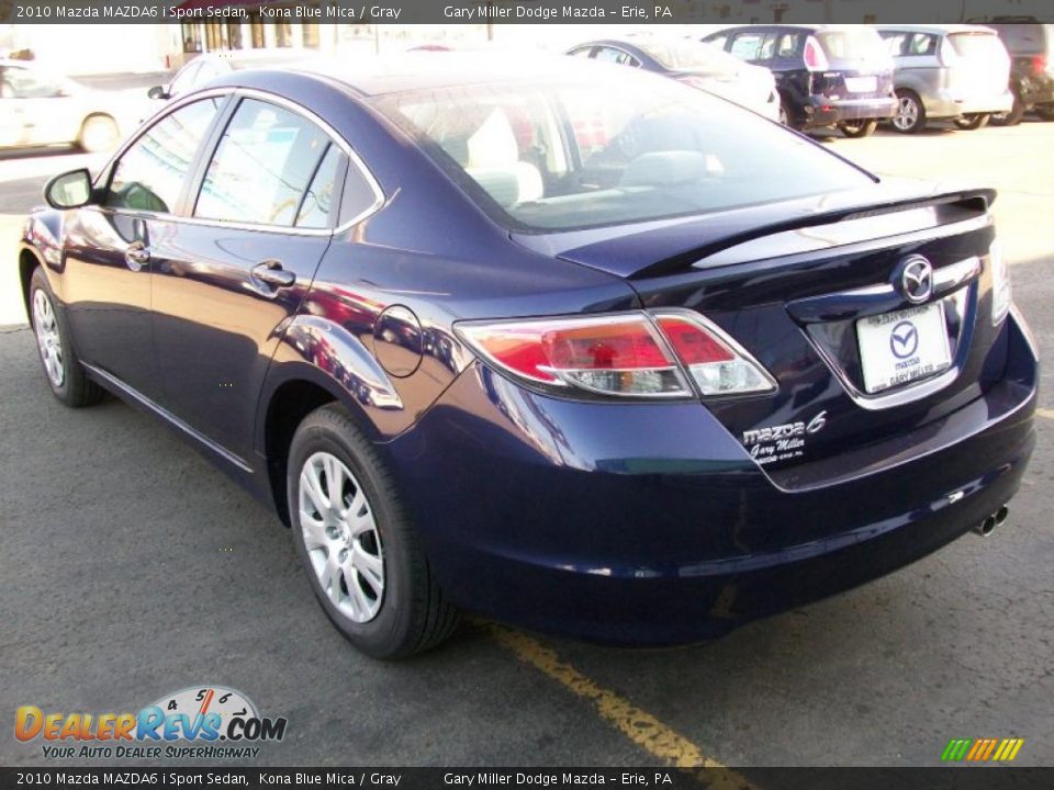 2010 Mazda MAZDA6 i Sport Sedan Kona Blue Mica / Gray Photo #3