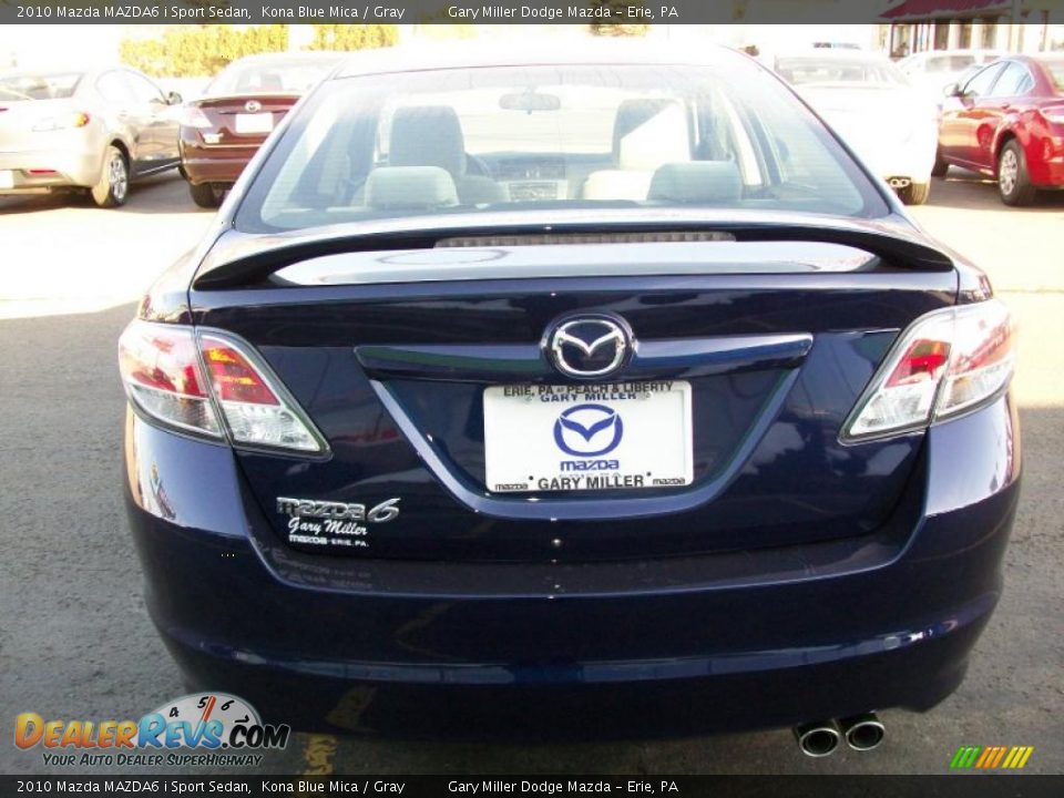 2010 Mazda MAZDA6 i Sport Sedan Kona Blue Mica / Gray Photo #4