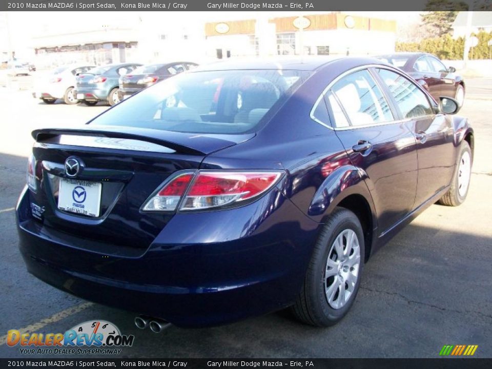 2010 Mazda MAZDA6 i Sport Sedan Kona Blue Mica / Gray Photo #6