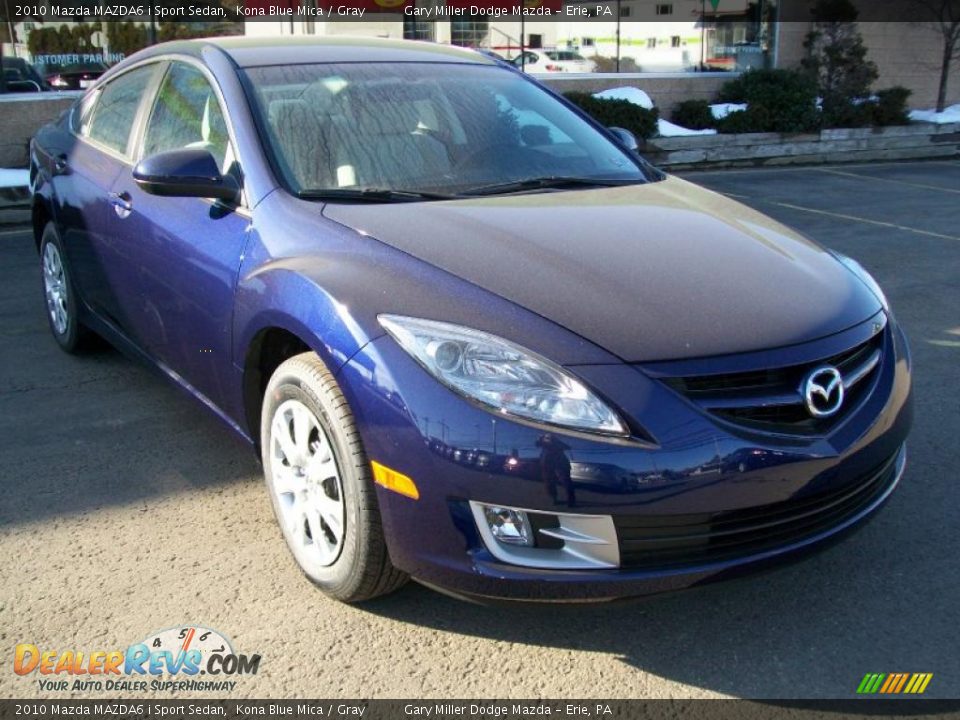 2010 Mazda MAZDA6 i Sport Sedan Kona Blue Mica / Gray Photo #8
