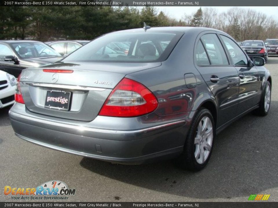 2007 Mercedes-Benz E 350 4Matic Sedan Flint Grey Metallic / Black Photo #4