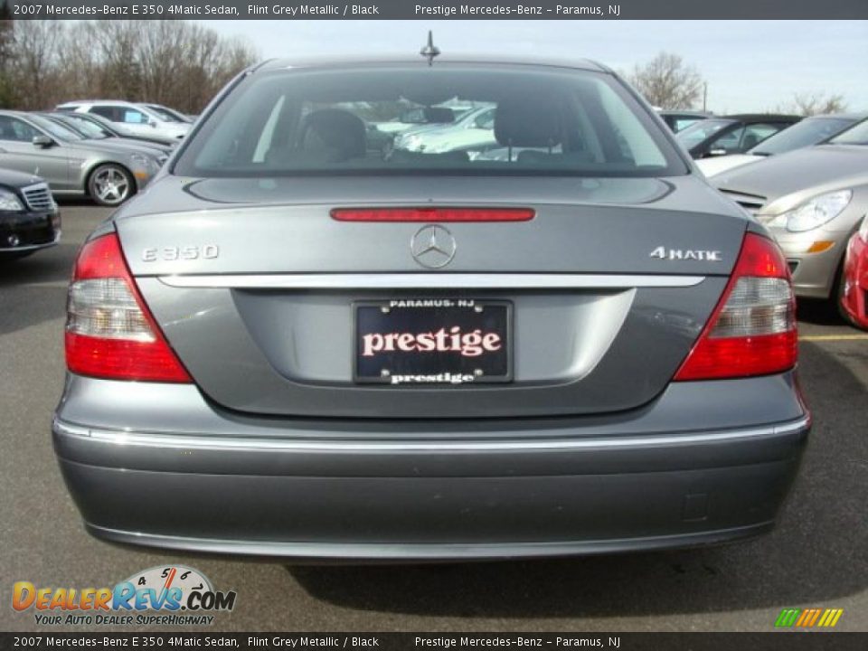 2007 Mercedes-Benz E 350 4Matic Sedan Flint Grey Metallic / Black Photo #5