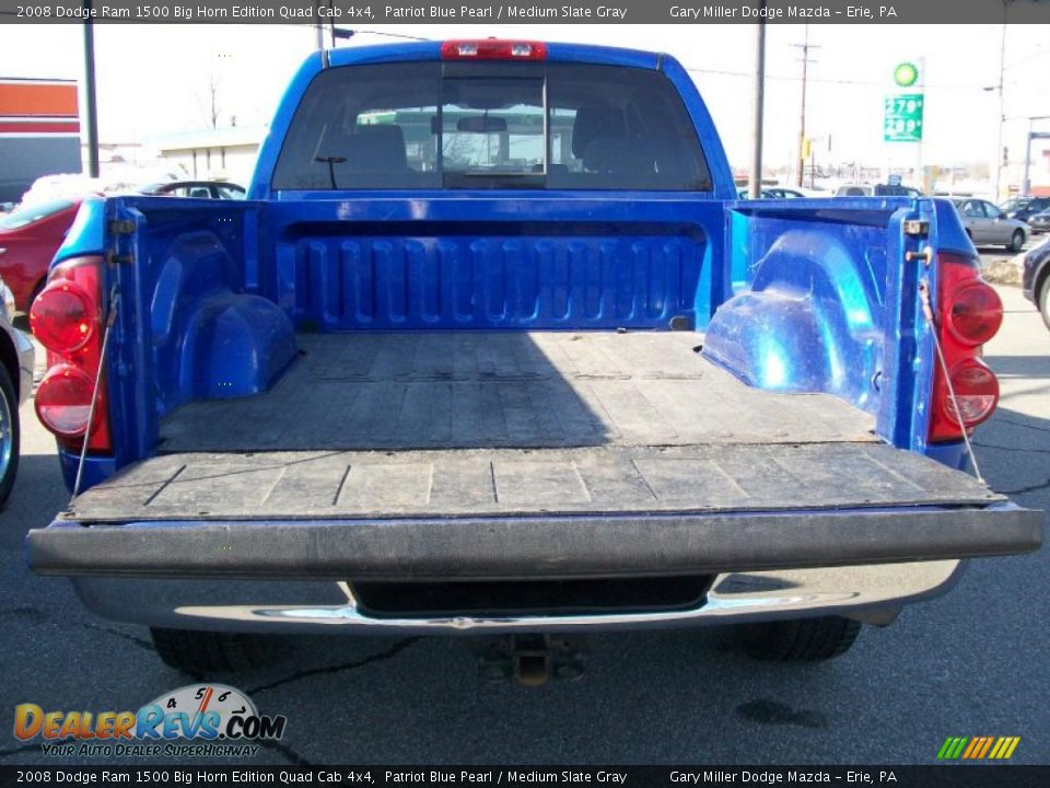 2008 Dodge Ram 1500 Big Horn Edition Quad Cab 4x4 Patriot Blue Pearl / Medium Slate Gray Photo #4