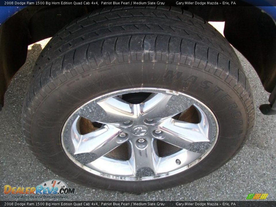 2008 Dodge Ram 1500 Big Horn Edition Quad Cab 4x4 Patriot Blue Pearl / Medium Slate Gray Photo #9