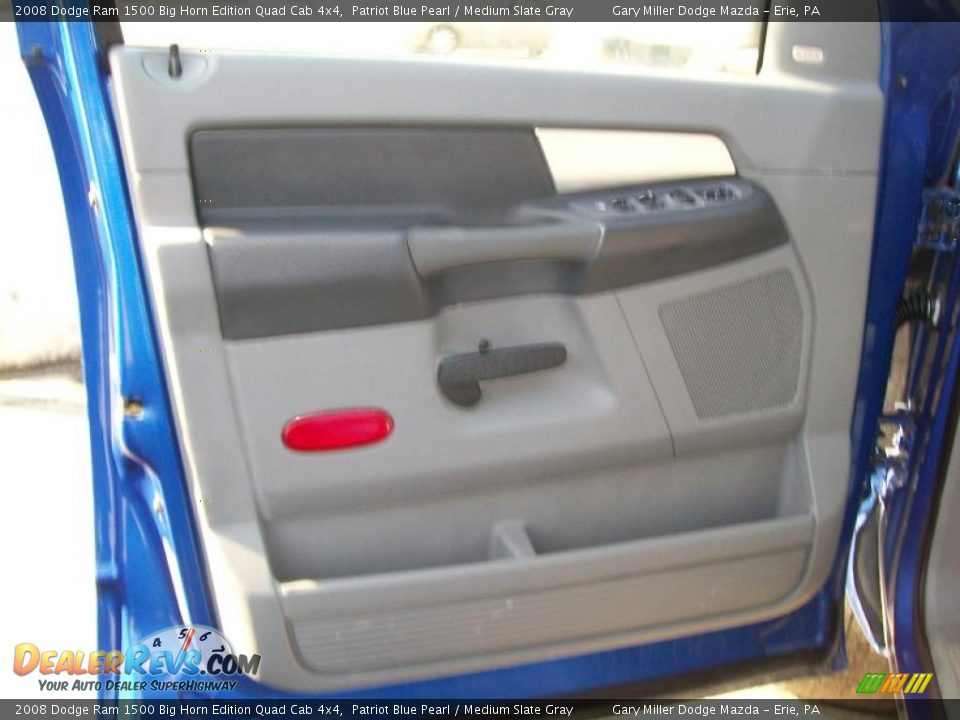 2008 Dodge Ram 1500 Big Horn Edition Quad Cab 4x4 Patriot Blue Pearl / Medium Slate Gray Photo #10