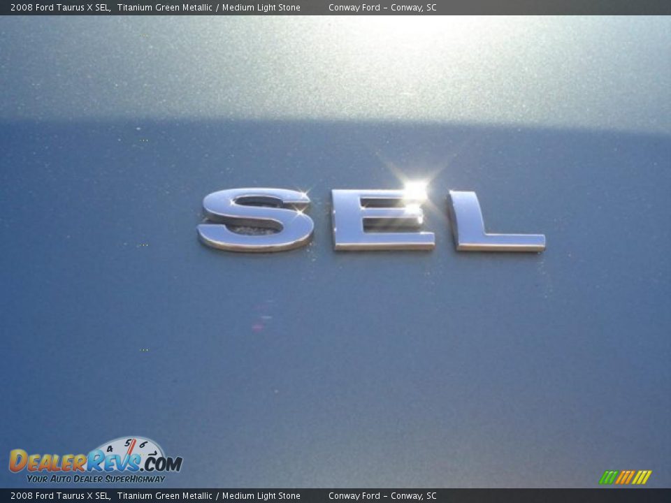 2008 Ford Taurus X SEL Titanium Green Metallic / Medium Light Stone Photo #14