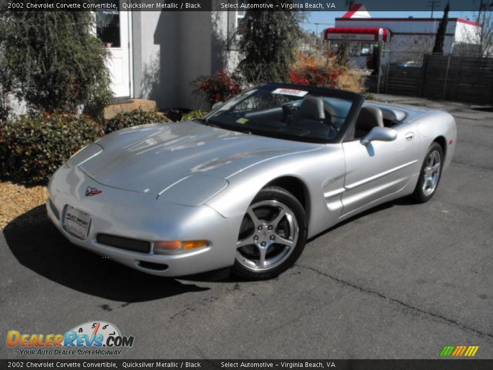 2002 Chevrolet Corvette Convertible Quicksilver Metallic / Black Photo #1