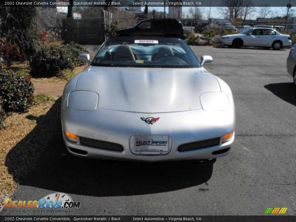 2002 Chevrolet Corvette Convertible Quicksilver Metallic / Black Photo #2