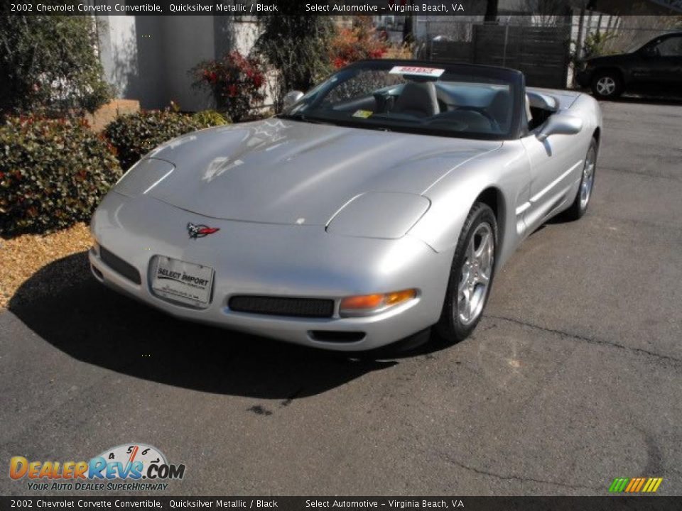 2002 Chevrolet Corvette Convertible Quicksilver Metallic / Black Photo #3