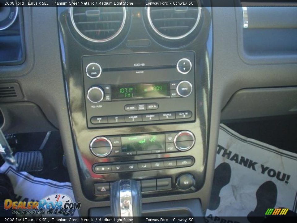 2008 Ford Taurus X SEL Titanium Green Metallic / Medium Light Stone Photo #24