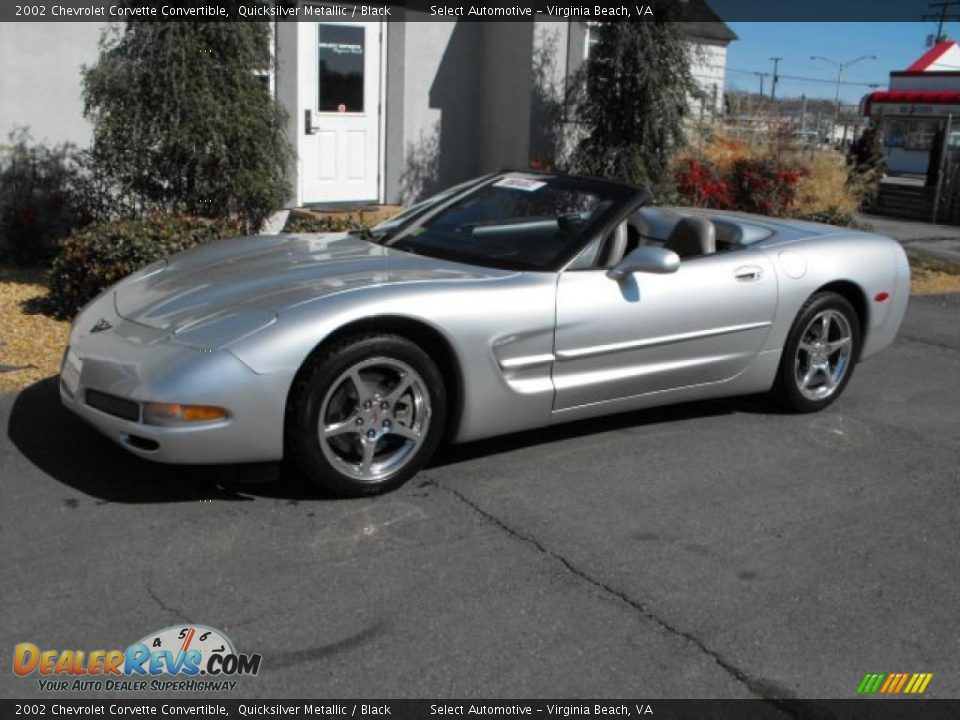 2002 Chevrolet Corvette Convertible Quicksilver Metallic / Black Photo #4