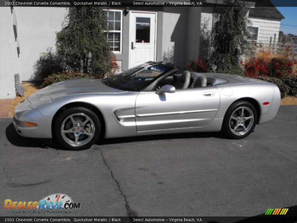 2002 Chevrolet Corvette Convertible Quicksilver Metallic / Black Photo #5