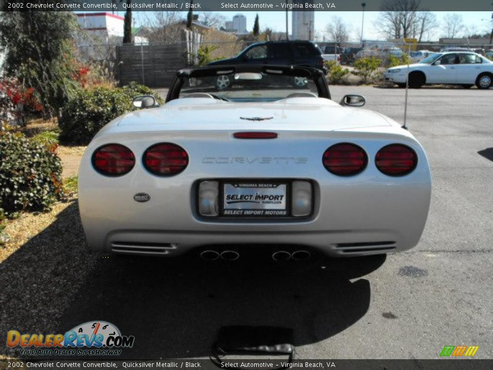 2002 Chevrolet Corvette Convertible Quicksilver Metallic / Black Photo #6