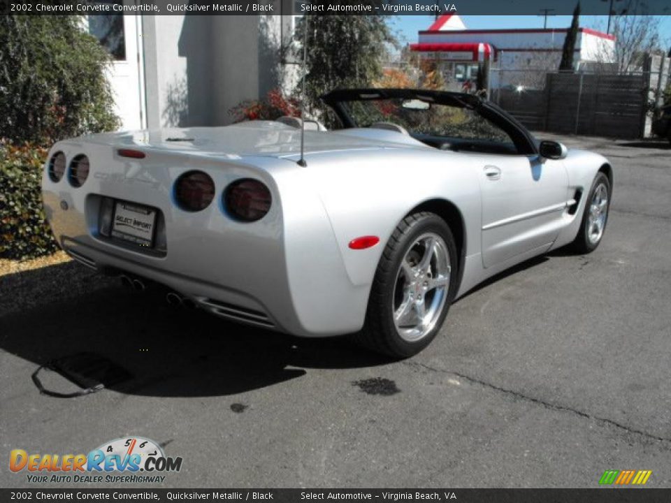 2002 Chevrolet Corvette Convertible Quicksilver Metallic / Black Photo #7