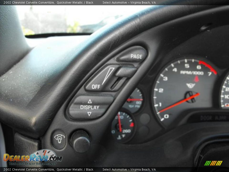 2002 Chevrolet Corvette Convertible Quicksilver Metallic / Black Photo #9