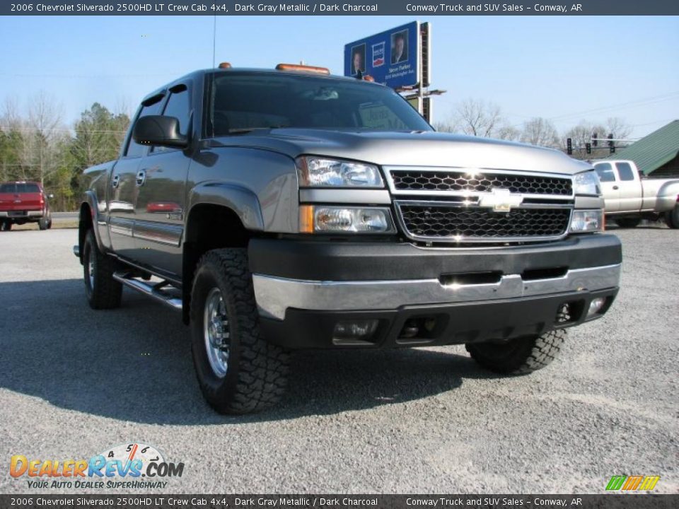 2006 Chevrolet Silverado 2500HD LT Crew Cab 4x4 Dark Gray Metallic / Dark Charcoal Photo #10