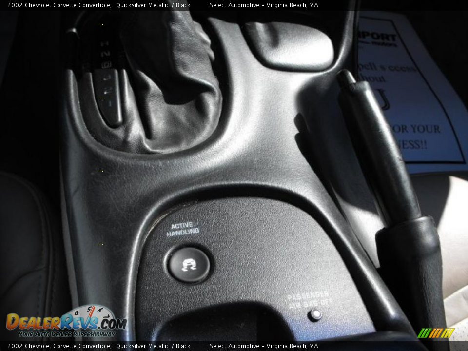 2002 Chevrolet Corvette Convertible Quicksilver Metallic / Black Photo #15