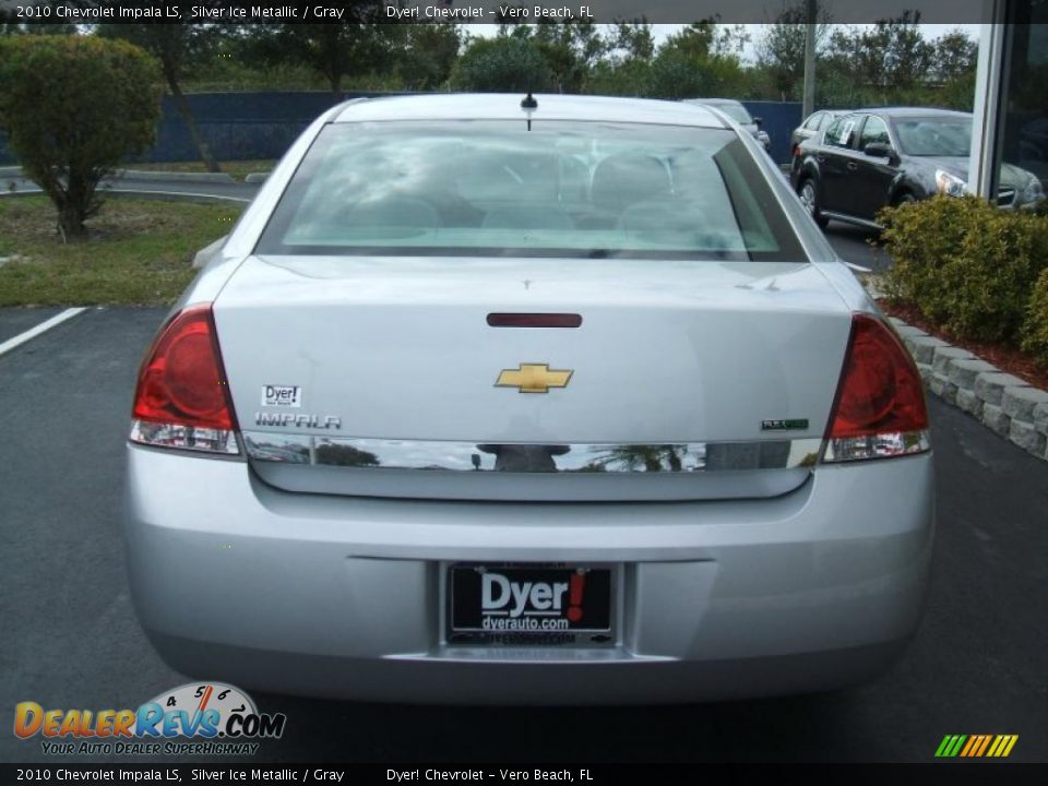 2010 Chevrolet Impala LS Silver Ice Metallic / Gray Photo #5