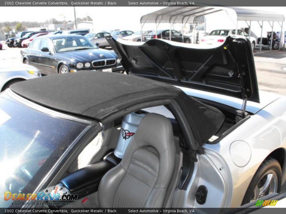 2002 Chevrolet Corvette Convertible Quicksilver Metallic / Black Photo #21