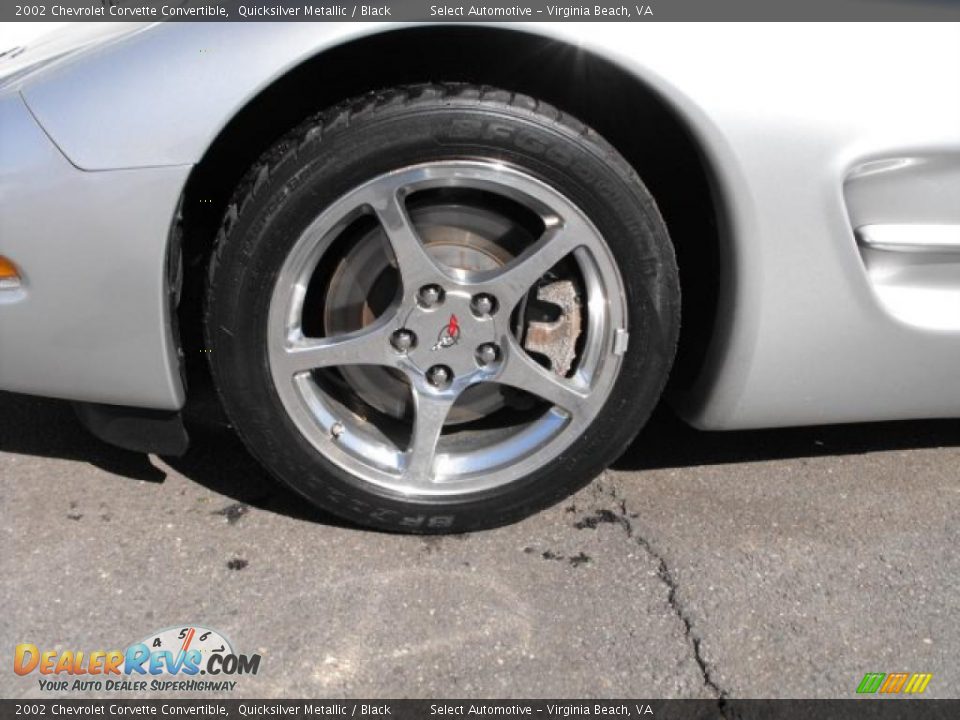 2002 Chevrolet Corvette Convertible Quicksilver Metallic / Black Photo #22