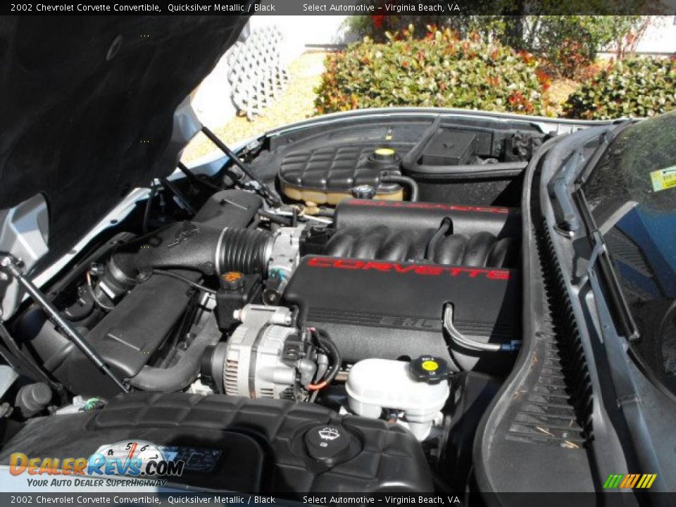 2002 Chevrolet Corvette Convertible Quicksilver Metallic / Black Photo #23