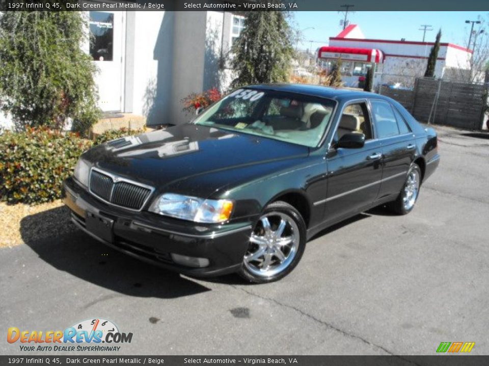 1997 Infiniti Q 45 Dark Green Pearl Metallic / Beige Photo #1